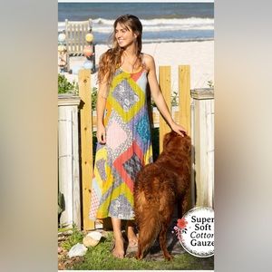 Coco Midi dress multi diamond XS-S